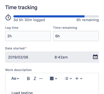Jira – Log time on an issue