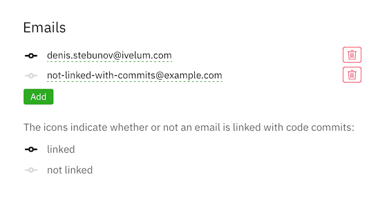 Commit emails