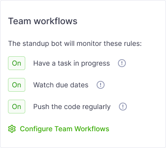 Standup Team Workflow