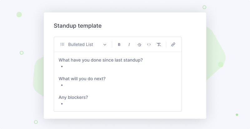 Standups Template