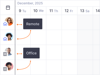 Locations on Teamplify calendars