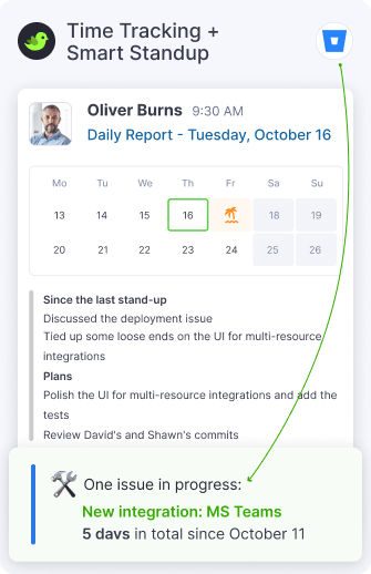 Time Tracking + Smart Standup
