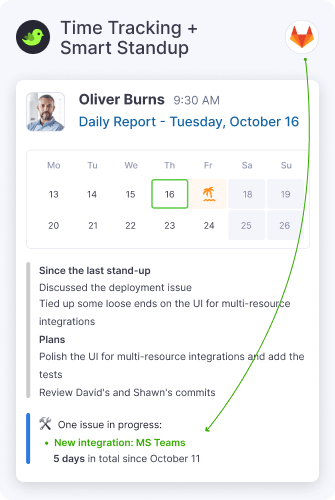 Time Tracking + Smart Standup