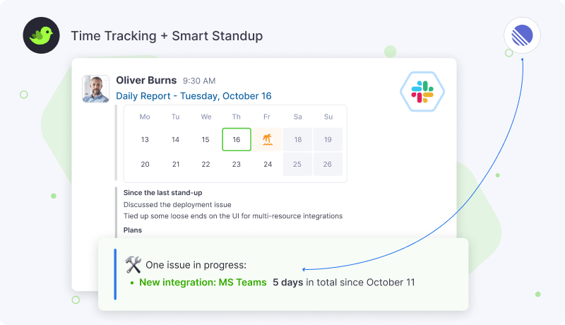 Time Tracking + Smart Standup