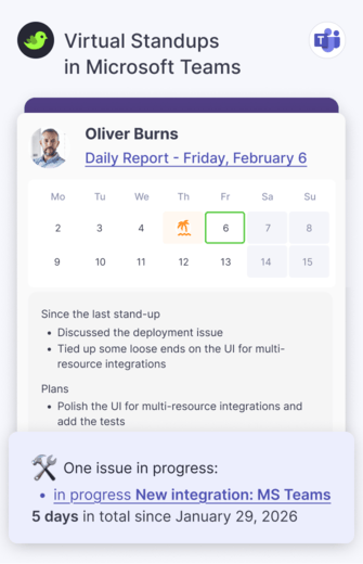 Virtual Standups in Microsoft Teams