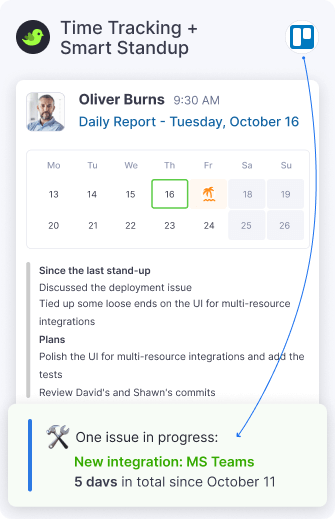 Time Tracking + Smart Standup