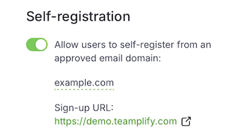 Self-registration